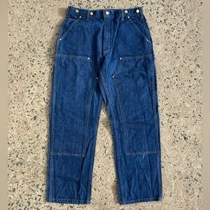 Vtg Carhartt B07 DNM Dungaree Fit Double Knee Carpenter Jeans 34x30